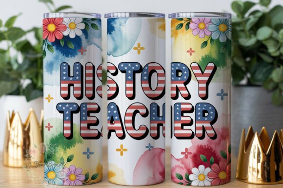 A Design Review of the History Teacher Flower Tumbler Wrap