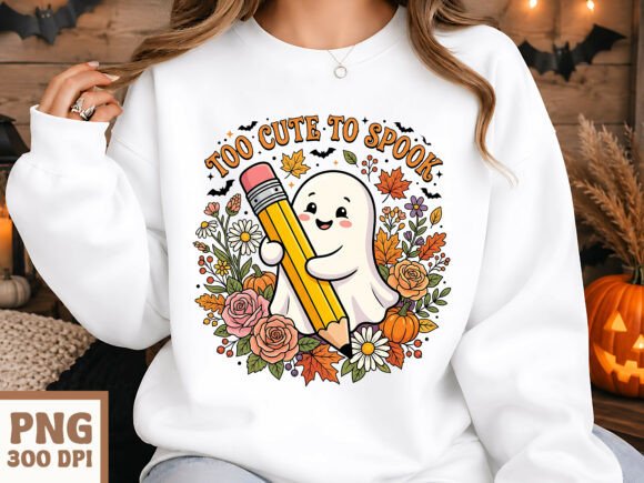 A Designer's Review of the Too Cute to Spook Ghost Teacher PNG
