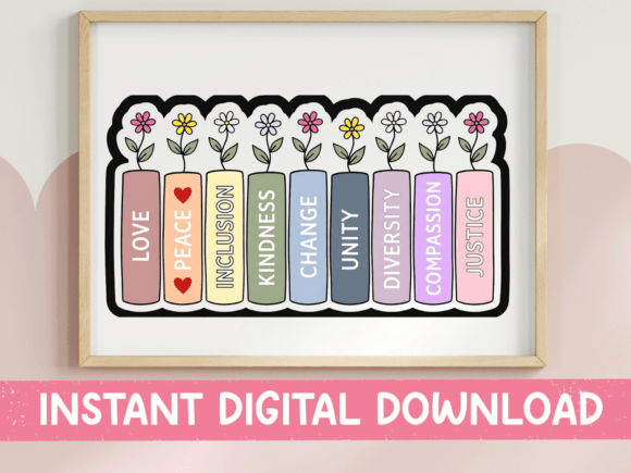 Books with Flowers SVG Stack: Embroidery Design Review
