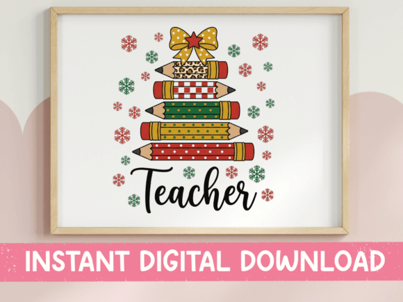 Christmas Teacher Pencil Snowflake Embroidery Review
