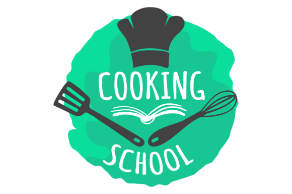 Cooking School Color Logo: Hand Drawn Class Emblem Review