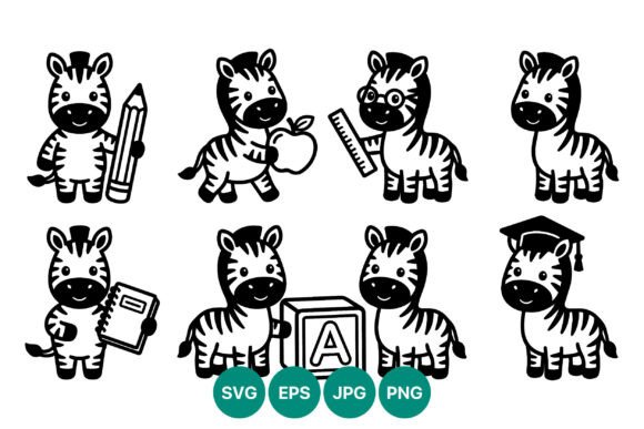 Cute Black White Zebra School Vector: Embroidery Designer Review