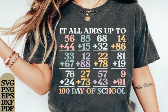 Evaluating the 100th Day of School Teacher Design for Embroidery