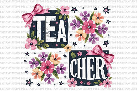 Floral Teacher Png, Teacher Life Png Review