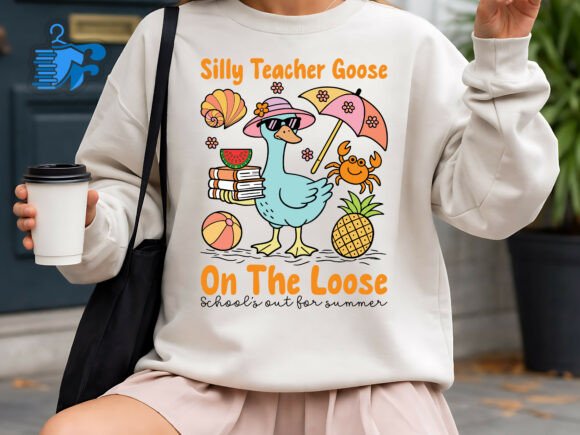 Silly Teacher Goose Summer T-Shirt Embroidery Design Review